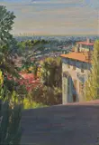 Larry Cohen, Backyard view of Downtown L.A.