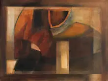 John Outterbridge, Untitled, c. 1960, Oil on canvas