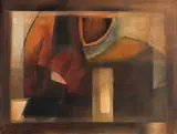 John Outterbridge, Untitled, c. 1960, Oil on canvas