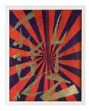 Mark Grotjahn and Takashi Murakami, Untitled (Scarlet Lake and Indigo Blue Butterfly 826)