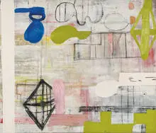 Tom Savage, Sway, 1989-90, Oil, pencil, charcoal on canvas