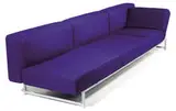 Piero Lissoni, Sofas (2), 2001-02, Steel frame with fabric upholstery