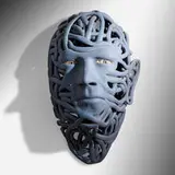 John Woodward, Blue, 2006, painted ceramic