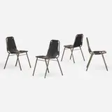 Charlotte Perriand, Dining chairs from Les Arcs, set of four