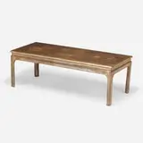 Richard Kuehne, Coffee table, c. 1970, silver leaf over carved and gessoed wood