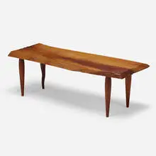 Bench by James Martin, American black walnut, sold Mar 2021