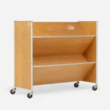 Henry P. Glass, Tube Frame book truck, 1956, ash, tubular steel, steel, casters