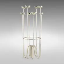 Candelabrum by Lino Sabattini, c. 1965, silver-plated brass, sold Mar 2021