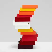 Stack cabinet by Shay Alkalay and Raw Edges, 2008, lacquered plywood, sold Mar 2021