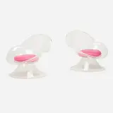 Erwine & Estelle Laverne, Daffodil lounge chairs from the Invisible Group, pair, 1960, Lucite, vinyl upholstery