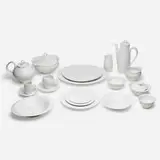 Russel Wright, Theme Formal dinnerware service, 1965, glazed porcelain