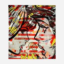 Dan Monteavaro, Untitled, 2013, mixed media and acrylic on canvas