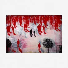 Urny, Untitled, 2010, mixed media on canvas