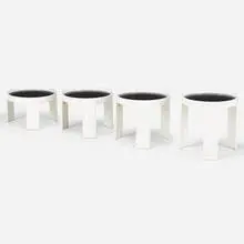 780 nesting tables by Gianfranco Frattini, 1966, lacquered wood, laminate, sold Mar 2021