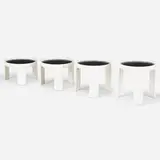 Gianfranco Frattini, 780 nesting tables, 1966, lacquered wood, laminate