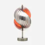 Henri Mathieu, Spiral table lamp, c. 1970, aluminum