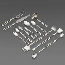 Celsa, Avanti flatware service, c. 1955, sterling silver