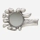Don Drumm, Biomorphic mirror, c. 1970, mirrored glass, cast aluminum
