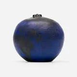 Closed Form by Toshiko Takaezu, glazed stoneware, sold Mar 2021
