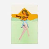 Allen Jones, Untitled from the Life Class portfolio, 1969, lithograph in colors mounted to acrylic