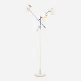 Gerald Thurston, Floor lamp, c. 1960, enameled steel and aluminum, chrome-plated steel