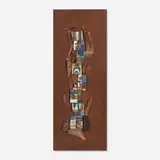 Rosemary Zwick, Untitled, glazed stoneware and driftwood mounted to wood