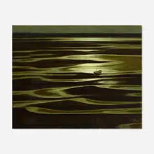 Tingbo Guang, Rhyme of the Sea, 1990, oil on canvas