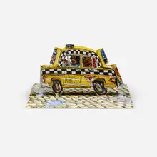 Red Grooms, Ruckus Taxi (Mini), lithograph