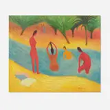 Valetta Swann, Untitled (Bathers), 1960, oil on canvas