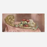 Juan Soriano, Still Life with Skull and Vegetables, 1941, gouache on paper