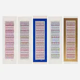 Yaacov Agam, Five works from the Vertical Orchestration portfolio, c. 1989-90, screenprint in colors