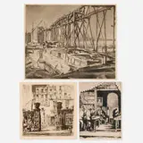 Earl Horter, Three works, etching