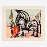 Óscar Domínguez, Hommage à Manolete, 1955, lithograph in colors on BFK Rives