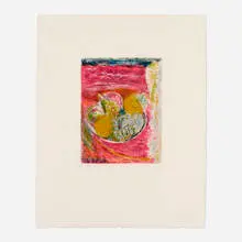 Pierre Bonnard, Les raisins (from the Dix lithographies de Pierre Bonnard mises sur pierre par Jacques Villon portfolio), lithograph in colors