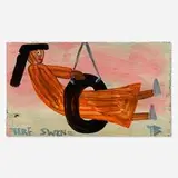Tim Brown, Tire Swing, oil on panel