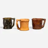 George E. Ohr, Collection of three puzzle mugs