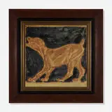 Rookwood Faience, Rare architectural tile with barking dog