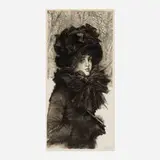James Tissot, Le dimanche matin, 1883, etching and drypoint