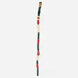 Folk Art, Staff, carved and ainted wood, plastic