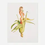 Mel Ramos, Korn Kween, 1997, lithograph in colors