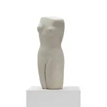 attribution Mario Negri, Piccolo Torso Bianco, c. 1965, granite