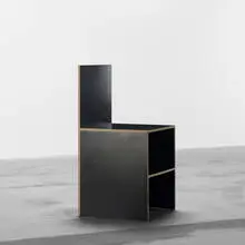 chair by Donald Judd, 1995, laminate over plywood, sold Sep 2011
