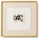 Hollow Men Suite #7 by Robert Motherwell, 1986, lift-ground etching, aquatint and chine collé on paper, sold Sep 2011