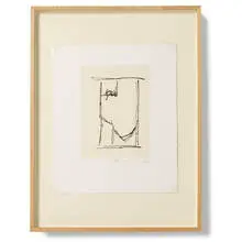 España II by Robert Motherwell, 1983, aquatint, lift-ground etching and aquatint on parchment paper, sold Sep 2011