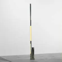 Robert Sonneman, floor lamp, c. 1965, aluminum, chrome-plated steel
