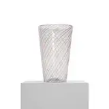 Zanfirico vase, model 4384 by Paolo Venini, c. 1955, woven lattimo glass canes, sold Sep 2011