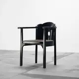 Josef Hoffmann, armchair, model 826, 1914, lacquered wood, upholstery