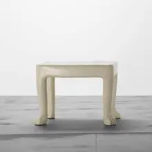 John Dickinson, table, c. 1975, painted plaster