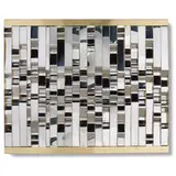 C. Jeré, wall hanging, c. 1970, brass, chrome-plated steel