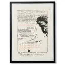 untitled (I'm Attracted) by Raymond Pettibon, 1996, mixed media on paper, sold Sep 2011